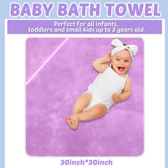 Chumia 6-pack baby towels in beige pack highlighting warm, soft tones