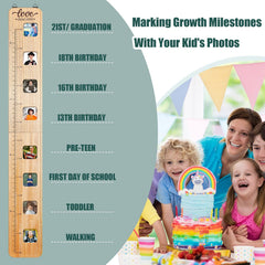 Chunful foldable height chart easy to store when not in use.
