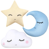 Chunful moon pillow blue offers gentle night-time comfort for kids