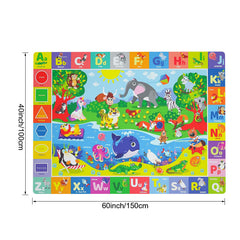 Chunsemeiju baby mat back uses non-slip fabric for stable playtime.