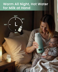Chunyee portable bottle warmer 17oz capacity fits multiple feeds