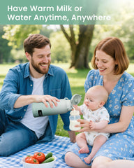 Chunyee portable bottle warmer 4oz water quick-heat shows rapid warming