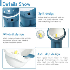 Chussaanj frog-urinal bowl and insert for easy cleaning.