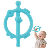 Chuya baby teething ring with ergonomic grip for easy handling.