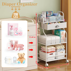 Cidaziya Baby Diaper Caddy drawer storage keeps small items handy
