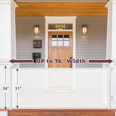 Cideny mesh gate in use demonstrates smooth retraction for open floor plans.