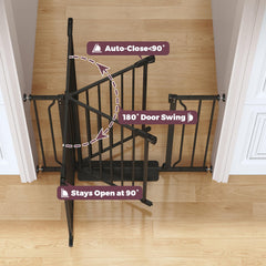 Cideny pressure mounted installation offers damage free setup for renters and quick temporary use