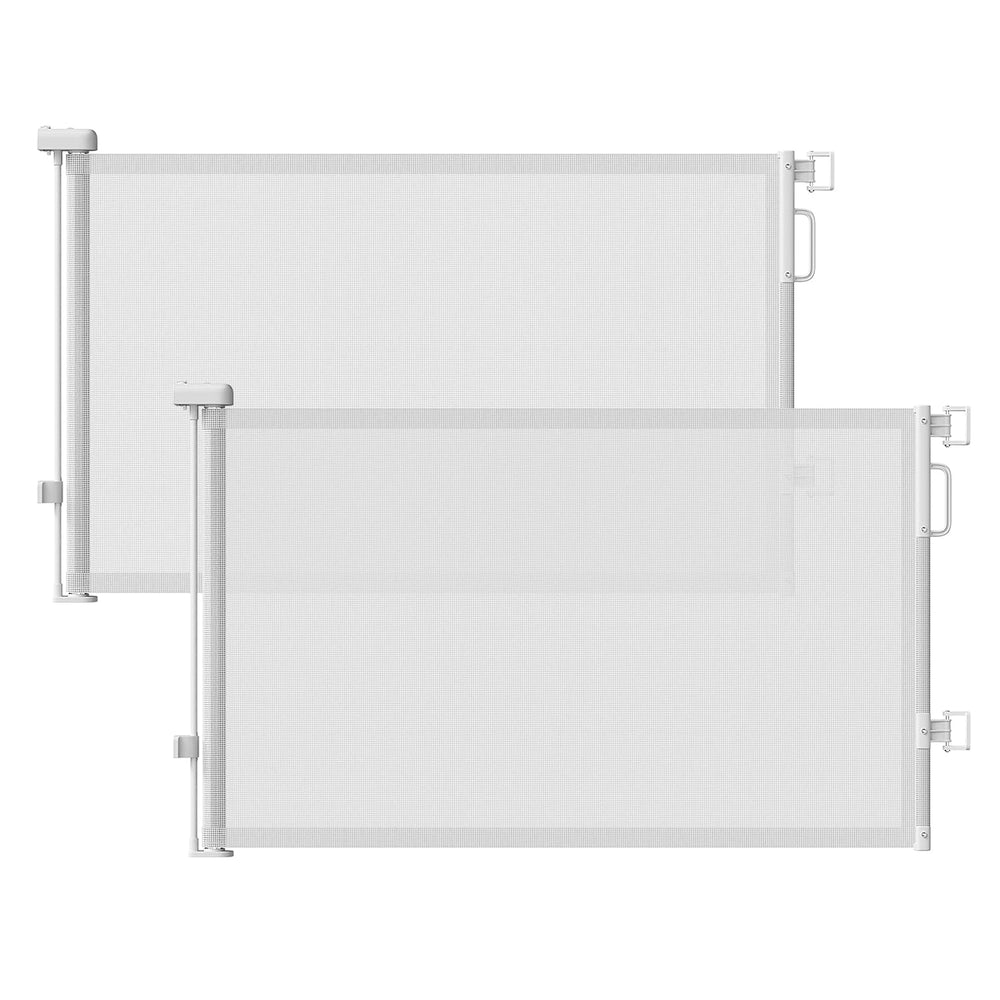 Cideny retractable gates 2-pack extended to 55 wide for spacious room zoning