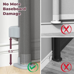 Cideny retractable gate with taut mesh and trip-free design for safer use.