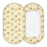 Cidobi Winnie bassinet sheet soft fabric closeup highlights breathable, cozy sleep.