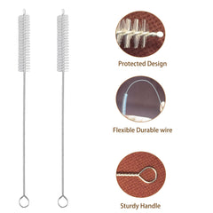 CIDYAUST nylon bristles straw cleaner removes residue safely
