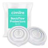 Cimilre backflow protector closeup shields tubing from milk and moisture