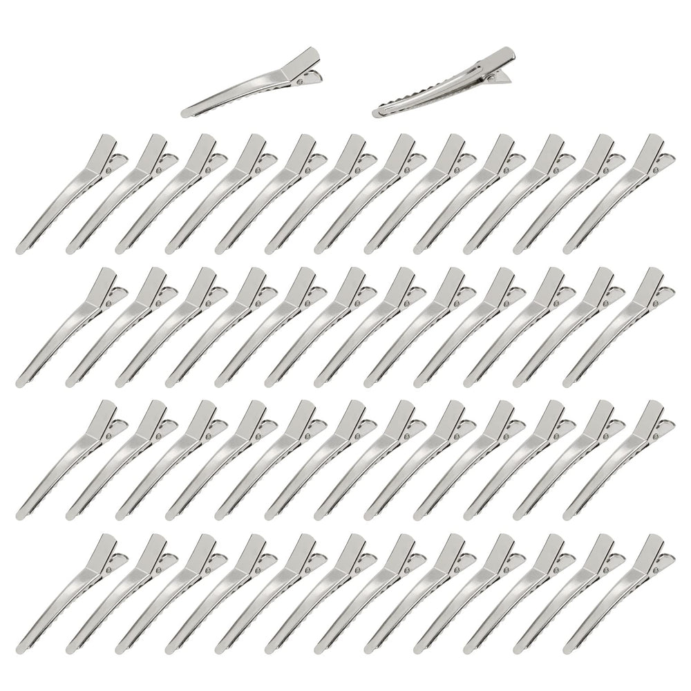 Cinaci 50-pack duckbill clip close-up shows sturdy metal construction.