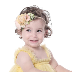 Cinaci ivory rose headband paired with holiday outfits