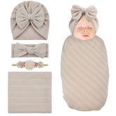 Cinaci soft swaddle blanket provides breathable comfort for delicate newborn skin