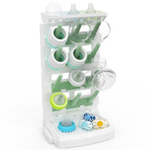 CINWWNI baby bottle drying rack front view shows compact space-saving design for busy kitchens.