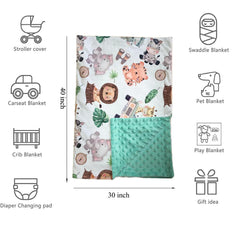Citihomy baby blanket double-layer reversible design showing two cozy sides.