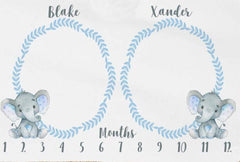 Citihomy baby blanket twins decor with wreath frames for nursery styling