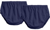 City Threads diaper cover navy 2T front view showcases soft cotton comfort for daily wear.