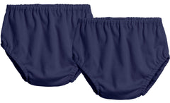 City Threads diaper cover navy 2T front view showcases soft cotton comfort for daily wear.