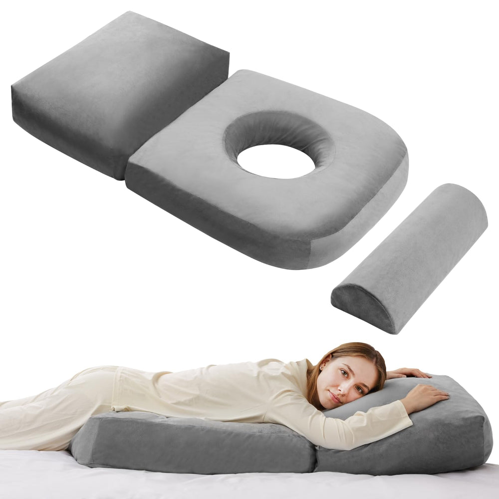 Citybay pregnancy pillow full-body front view offers expansive sleep support.