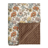 CIVARUA KIDS floral vintage brown front blanket for cozy nursery decor