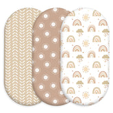 Civarua Kids Cloud Rainbow 3-pack packaging shows soft, breathable sheets ready for baby.