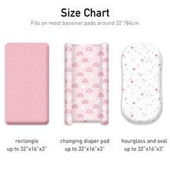 Civarua Kids bassinet sheets fabric texture closeup shows breathable softness