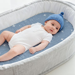 Civarua Kids bassinet sheets close-up reveals soft breathable fabric