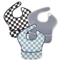 CIVARUA KIDS mess-proof bib pack showing travel-fold convenience for mess-free meals