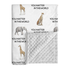 Civarua Kids Minky Blanket Leopard soft plush fabric for cozy newborn warmth.