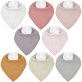 Civarua Kids muslin bibs pack – soft front fabric ideal for drool absorption
