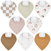 CIVARUA KIDS muslin bibs pack folded — compact mess control for on-the-go parents