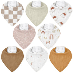 CIVARUA KIDS muslin bibs pack folded — compact mess control for on-the-go parents