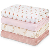 Civarua Kids flowers-pack swaddle blankets—soft breathable fabric for newborn comfort.