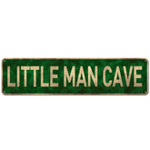 CIVOTIL Little Man Cave sign front view with bold typography for room impact.