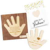 CJiangpo palm board with will you be my godfather design for heartfelt announcement