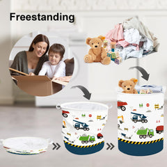 Clastyle 63L collapsible basket folded compactly for space-saving storage.
