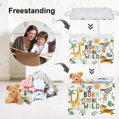 Clastyle 36L basket full in kid-room demonstrates organized play and easy access.
