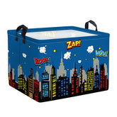 Clastyle 36L city hero basket front view keeps toys neatly organized for quick cleanup