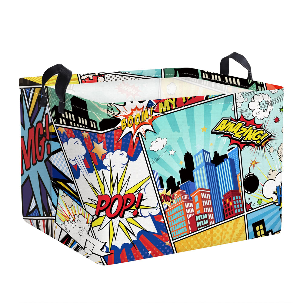 Clastyle 36L front-view basket keeps kid toys neatly organized in the playroom.