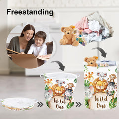 Clastyle giraffe toy storage basket tidies playroom and easy-access.