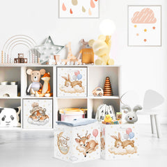 Clastyle Dreamy Animal Cube Deer box with cloud motif for clothes and small items.