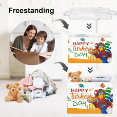 Clastyle Fall Harvest Basket collapsible frame shown for easy storage when not in use.