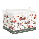 Clastyle fire-engine-toy-basket keeps playtime organized with bright, kid-friendly storage.