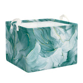 Clastyle marble gift basket in green collapsible design for space-saving storage.