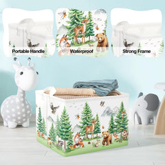 Clastyle Soft Sides Kid Toy Bin is lightweight and portable for easy cleanup.