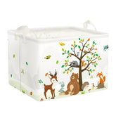 Clastyle Woodland Basket with deer on a tree, ideal for nursery storage