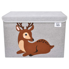 CLCROBD deer large toy chest open showing spacious storage