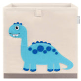 CLCROBD foldable dinosaur cube bin shows playful design and kid-friendly storage